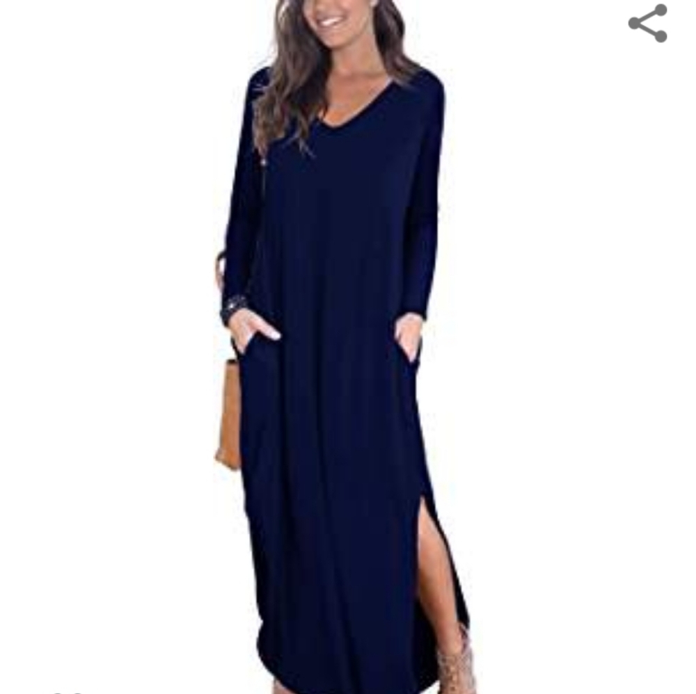 Maxi long sleeve dress